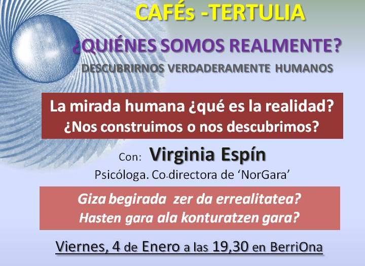 imagen CafeTertulia  4 Enero  con Virginia Espín